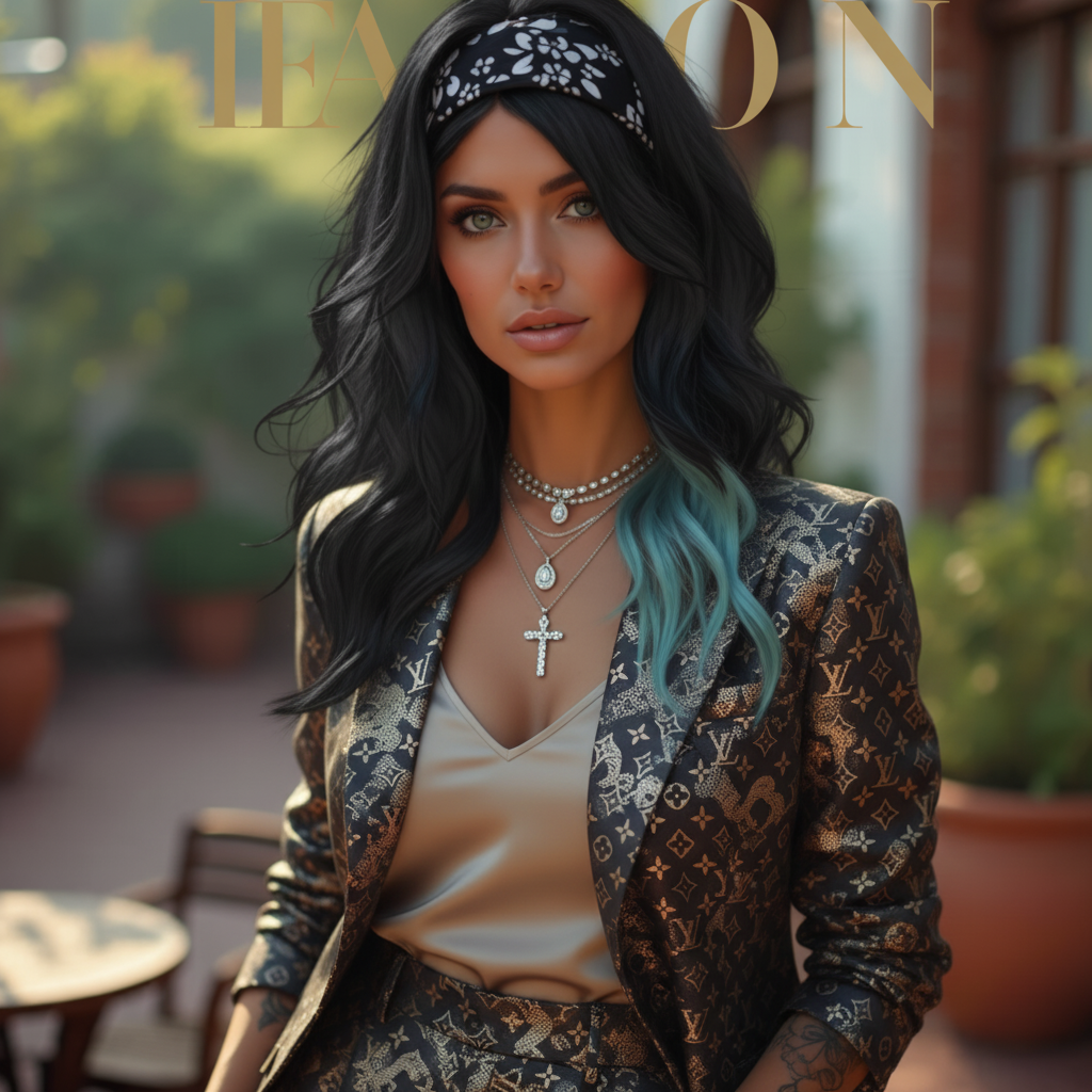 Runway Mode Filter - Woman with Black Hair
